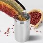 Mumusuki 304 Stainless Steel Sealed Can Storage Jar Portable Tea Coffee Beans Milk Container Bottle(Large)