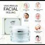 Vivo Per Lei Facial Peeling Gel - Contains Dead Sea Minerals and Nut Shell Powder - Gentle Face Exfoliator Scrub and Blackhead Remover - Peel Your Skin To a Fresher You - 1.7 Fl. Oz.