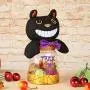Boîte d’Ornement Décoration d’Intérieur Halloween Festive Cadeau Sucré Chat Noir (WinnerEco)