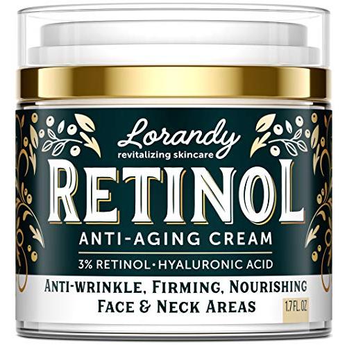 Retinol Cream for Face - Made in USA - Retinol Moisturizer Anti-Aging Cream for Women - Wrinkle Cream - Face Cream with Retinol and Hyaluronic Acid - Firming Cream for Face