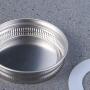 BESTONZON 3 Pcs Stainless Steel Mason Jar Lid with 3 Sealing Rings,Seals/Leak Proof/,Storage Caps for Ball Jars and More(7.2 x 7.2 x 1.5 cm)