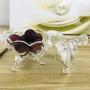 YL LY Fruit Bowl Transparent Crystal Glass With Lid Dessert Bowl European Small Luxury Sugar Dessert Bowl Candy Jar
