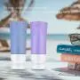 Reisegrößen-Behälter, Reisegläser, TSA-Freigegeben, Sprühflaschen, Kosmetik-Reisegrößenbehälter, Dichtungsrand Silikon Reisegläser Set (14 Stück)