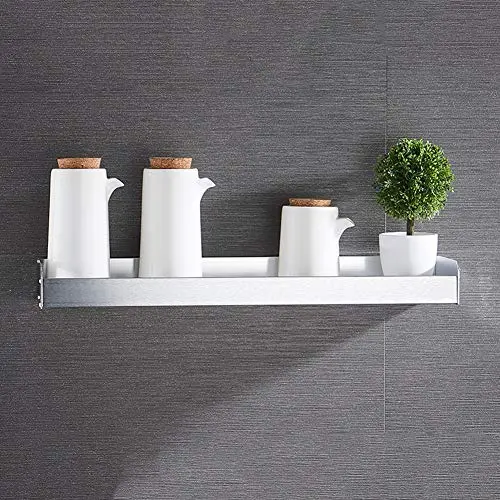 XDD Spice Rack, Wall Mounted Spice Shelf, Bottle Jars Holder, Shelving Storage, Utensil Holder for Kitchen Restaurant - Silver,A,5013.55.5CM XDD Spice Rack, Wall Mounted Spice Shelf, Bottle Jars Holder, Shelving Storage, Utensil Holder for Kitchen Restaurant - Silver,A,5013.55.5CM