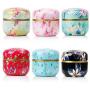 HUANGMENG Tea Caddies HOOMIN Tea Box Tea Jar Storage Holder Tea Caddies Matcha Container Mini Coffee Powder Organizer Cans Multifunction Round Metal, Color:Colorful clouds HUANGMENG
