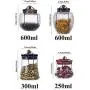 Glass Jars With Cork Stoppers For Spice Dried Fruit Home Storage Bottles 600mlB165B