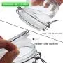 Bouteilles de Rangement Alimentaire YEBODA 16oz en Verre avec Bouchons Ermétiques et Joints en Silicone – Rondes Claires (6 Pièces) Bouteilles de Rangement Alimentaire YEBODA 16oz en Verre avec Bouchons Ermétiques et Joints en Silicone – Rondes Claires (6 Pièces)