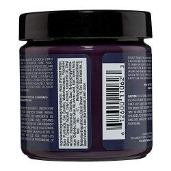 Manic Panic Dark Star Grey Hair Dye with Purple Tones (4oz) Classic High Voltage - Semi-Permanent Hair Dye Color is Vegan, PPD & Ammonia-Free - Ready-to-Use, No-Mix Coloring