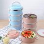 Thermos Food Jar Multi-storey Thermos 304 Stainless Food Flask,Leakproof Insulated Food Containers (Color : Multi-colored, Size : 1400ML)