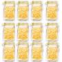 Mason Jar Zipper Bags Stand-Up Food Storage Snack Sandwich Ziplock Bags Reusable Airtight Seal Food Storage Bags Leakproof Food Saver Bags (12 x Small)