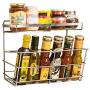 Kitchen Organization Spice Rack Wall Mounted Stainless Steel Shelf Hanging Basket Holder Seasoning Baskets Jars Storage Display For Bathroom