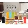 Kitchen Storage Containers Glass Jars, Multifunctional Storage Rack Set,Vinegar Soy Sauce Wine Bottle Spice,Kitchen Storage Containers