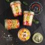Jars 10 ? Ounce Glass Jar (12 Pack) with Metal Airtight Lid Canning Clear