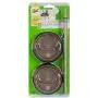 Ball 4-Piece Sip & Straw Lids Set for Wide Mouth Mason Jars | Grey | (2-Lids and 2-Straws)