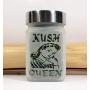 Twisted420Glass Kush Queen Stash Jar - Smell Resistant with Airtight Seal, Perfect Size Xmas Gifts & Herb Storage
