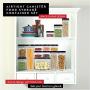 DW?LLZA KITCHEN Airtight Food Storage Containers - 5 Piece Set - Air Tight Lid - Kitchen & Pantry Containers - Clear Thick Plastic Canisters - BPA-Free - Keeps Food Fresh & Dry