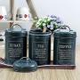 Stainless Steel Sealed Jar Tea Storage Tins Caddy Double Cover Canister Box Sugar Candy Coffee Food Canister Snack Tank,Matt Gray Set Of 3