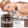 M3 Naturals Arabica Coffee Scrub Infused with Collagen and Stem Cell - Natural Body and Face Scrub for Acne, Cellulite, Stretch Marks, Spider Veins, Scars - Skin Care Exfoliator 12 oz