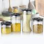 Glass Sealed Jars, Kitchen Household Grain Storage Tanks, Storage Spices/Pasta/Oatmeal/Coffee Beans