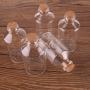 24pcs 60ml Size 407512.5mm Transparent Glass Bottles With Cork Stopper Empty Spice Bottles Jars Gift Crafts Vials