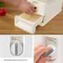 Volwco Rice Dispenser, Rice Storage Container, Rice Bin Container, Measureable Rice Cylinder, Kitchen Dry Food Rice Dispenser Plastic Container Auto Dispenser Organizer Set, 10KG Capacities of Rice