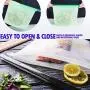 Silicone Bags Reusable Silicone Food Bag Reusable Sandwich Bags Reusable Ziplock Bags Silicone Storage Bags Silicon Containers Plastic Conteiner Freezer Gallon Size Zip Snack Lunch (Silicone bags-5)