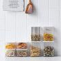 Plastic food, dried fruits, biscuits, tea, candy sealed container, portable kitchen storage tank for household use, My life 星星(矮款)