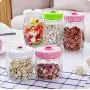 Vakuumverpackte Glasbehälter mit Deckel, durchsichtige Behälter zur Aufbewahrung von Snacks, Süßigkeiten, Lebensmitteln, Flaschen.