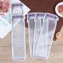 Qingsi 10 Pcs Mason Jar Zipper Bags Snack Sandwich Ziplock Bags Reusable Airtight Seal Storage Bags Leakproof Food Saver Bags