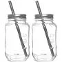 Smoothie Cups Mason Trinkgläser Regular Mouth 24oz mit Deckeln und Strohhalmen – EDELSTAHL – 100% Umweltfreundlich – von Jarming Collections (2)