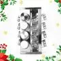 Adorox Steel Spice Rack - Round or Square Revolving Stainless Space Saving Kitchen Storage Organizer for Seasoning Dried Herbs (Square 16 Spice Jars) Adorox Steel Spice Rack - Round or Square Revolving Stainless Space Saving Kitchen Storage Organizer for Seasoning Dried Herbs (Square 16 Spice Jars)