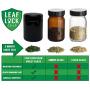 Leaf Lock Gear UV Glass Stash Jar 250ml with Leaf Lock Gear Smell Proof Pouch and Integra Boost Humidity Pack