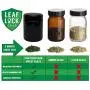 Blattensperr-Getriebe UV-Glas Aufbewahrungsglas 250ml mit Blattensperr-Getriebe Beutel und Integra Boost Feuchtigkeitspack