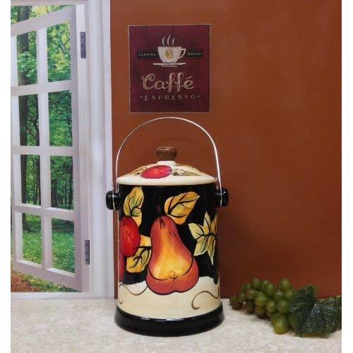 Vineyard Tuscany Grape COMPOST JAR, CANISTER FOOD JAR