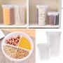 Kitchen Food Storage Jar Airtight Food Storage Kitchen Food Cereal Grain Bean Rice Plastic Storage Tanks Container Box (Size : S)
