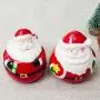 2 x Pots de Condimentation de Noël avec le Père Noël - Récipients pour Épices, Sel, Poivre, Sucre – Décoration de Noël, Cadeaux de Fête. 2 x Pots de Condimentation de Noël avec le Père Noël - Récipients pour Épices, Sel, Poivre, Sucre – Décoration de Noël, Cadeaux de Fête.