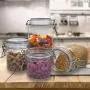1550Ml Plastic Clip Top Storage Jar with Airtight Seal Lid Food Container Tableware Preserving Kitchen Flour Pasta Spice 1550Ml Plastic Clip Top Storage Jar with Airtight Seal Lid Food Container Tableware Preserving Kitchen Flour Pasta Spice