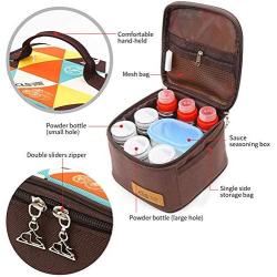 iBelly Storage Bottle Set for Camping Hiking BBQ,10PCS Spice Seasoning Bottle Box Set Seasoning Jar with Portable Storage Bag