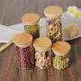 Food Storage Glass Jar No Lead Kitchen Storage Bottles Sealed Cans with Cover Large Capacity Candy Glass Jars Tea Box,6.5x8cm