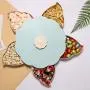 JUSTDOLIFE Creative 5-Section Rotary Flower Nut Serving Tray Candy Plate – Serviceteller mit Blume-Design für Süßigkeiten und Snacks