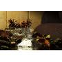 New 2018 Candy/Snack Jar Pyramids Design Glass covered Storage Jar, Decorative Dish Box 10CM (3.9 inch) Small (10x10x13)