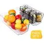 Boîtes de Rangement en Plastique pour Réfrigérateur et Congélateur, 2 Pièces, BPA Free, Organisateur de Rangement pour Réfrigérateur Transparent, 31,7 cm de Longueur Boîtes de Rangement en Plastique pour Réfrigérateur et Congélateur, 2 Pièces, BPA Free, Organisateur de Rangement pour Réfrigérateur Transparent, 31,7 cm de Longueur