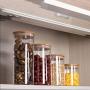 Kitchen Glass Sealed Cans Tea Sealed Cans Multi-function Food Grains Cans Storage Sealed Bottles (Size : XS)