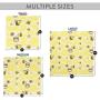 Ocean Clears Reusable Beeswax Food Wraps | Food Storage Covers - 5 Pack Assorted Sizes 100% Plastic free