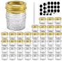 Betrome 4 oz Glass Jars with Regular Lids and Bands, Mason Jar,Mini Storage Jar Canning Jars for Tea,Honey,Homemade Jam,Jelly,Baby Food,Wedding Favor,Shower Favor and More(40 Pack)