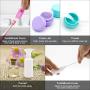 Silicone Travel Bottles 17 Pcs TSA Approved BPA Free Travel Containers Food-grade Spray Bottles Cream Jars for Shampoo Leak-proof Cosmetic Toiletry Travel Containers with Brush Tag