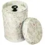 2x Double Cover Tea Canister Food Caddy Storage Jars Tin Box 2x Double Cover Tea Canister Food Caddy Storage Jars Tin Box