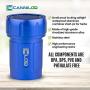 Canniloq ? 120cc Sapphire Blue - Premium Aircraft Grade Aluminum Odor Smell Proof Container and Airtight Locking Stash Jar for Herbs, Coffee, Spices, Tea and Other Dry Goods