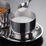Stainless Steel Condiment Pots Set, 3 with Spoons And A Visual Glass Cover, Spice Preserving Jar Set with Holder, for Kitchen Storage,4jars