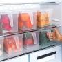 WskLinft Storage Box, Transparent Fridge Fresh Storage Box Crisper Refrigerator Sealed Food Container Transparent